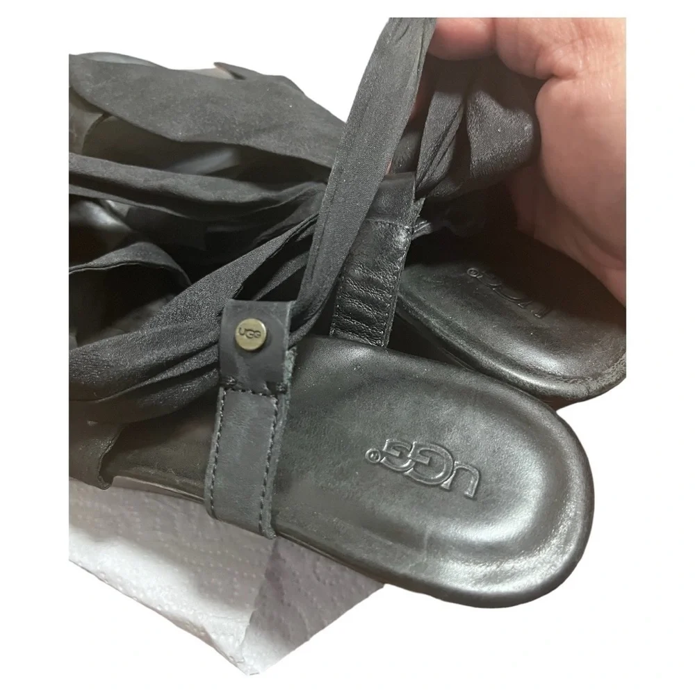 Ugg Strappy Wooden Wedge Sandals